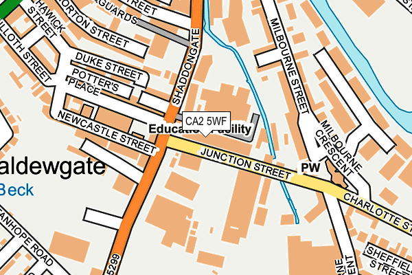 CA2 5WF map - OS OpenMap – Local (Ordnance Survey)