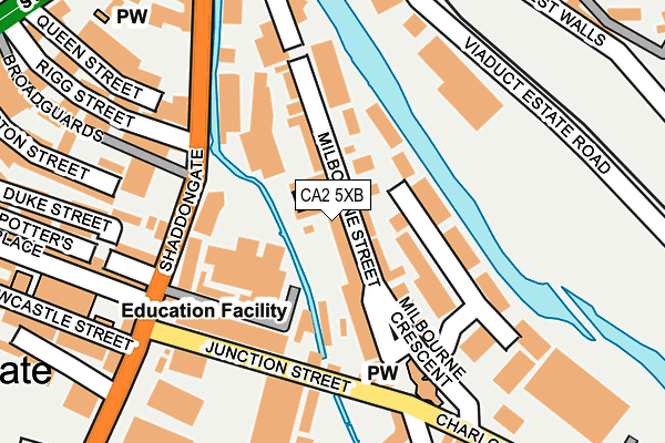 CA2 5XB map - OS OpenMap – Local (Ordnance Survey)
