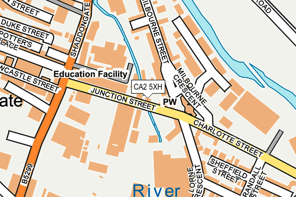 CA2 5XH map - OS OpenMap – Local (Ordnance Survey)