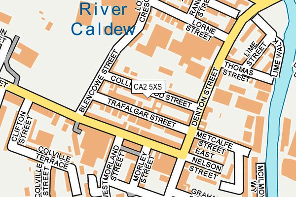 CA2 5XS map - OS OpenMap – Local (Ordnance Survey)