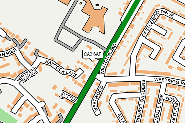 CA2 6AF map - OS OpenMap – Local (Ordnance Survey)