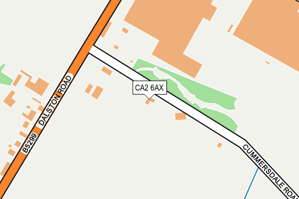 CA2 6AX map - OS OpenMap – Local (Ordnance Survey)