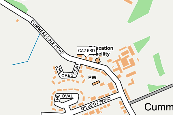 CA2 6BD map - OS OpenMap – Local (Ordnance Survey)