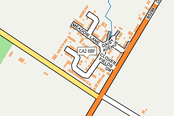 CA2 6BF map - OS OpenMap – Local (Ordnance Survey)