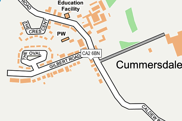 CA2 6BN map - OS OpenMap – Local (Ordnance Survey)