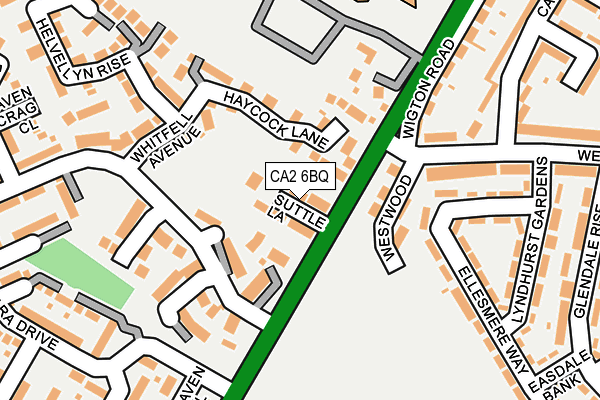 CA2 6BQ map - OS OpenMap – Local (Ordnance Survey)