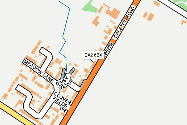 CA2 6BX map - OS OpenMap – Local (Ordnance Survey)