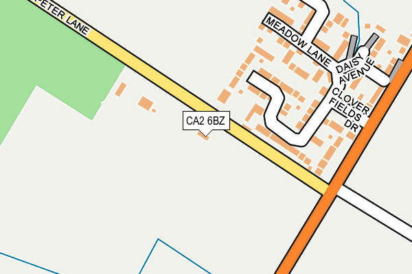 CA2 6BZ map - OS OpenMap – Local (Ordnance Survey)