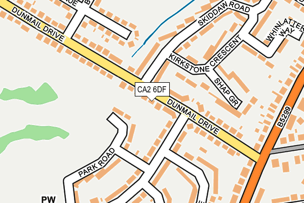 CA2 6DF map - OS OpenMap – Local (Ordnance Survey)
