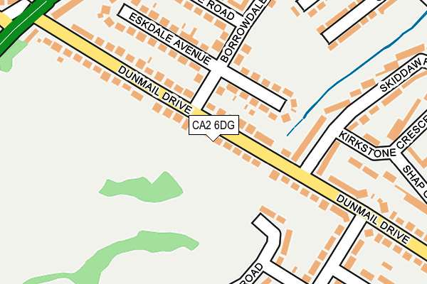 CA2 6DG map - OS OpenMap – Local (Ordnance Survey)