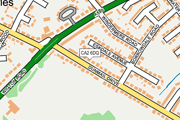CA2 6DQ map - OS OpenMap – Local (Ordnance Survey)
