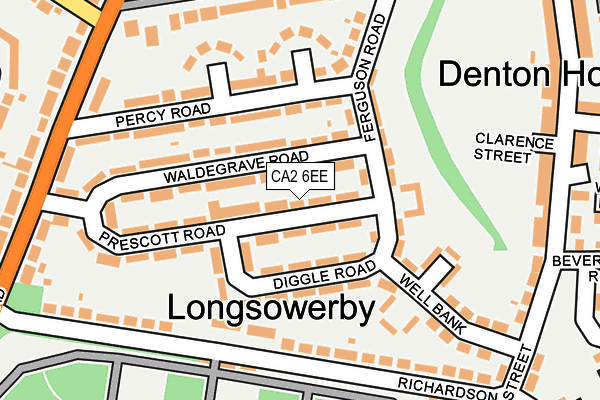 CA2 6EE map - OS OpenMap – Local (Ordnance Survey)