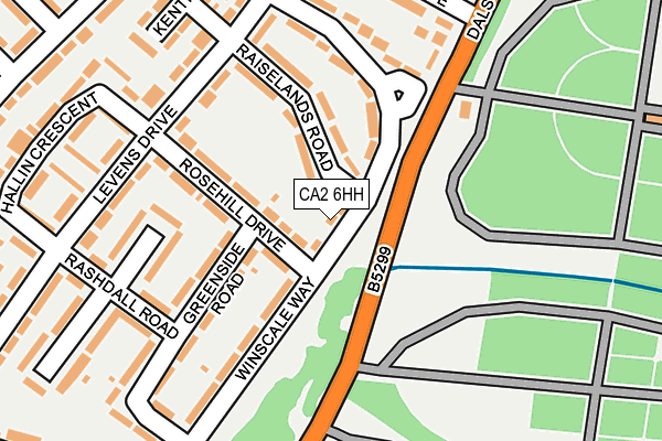 CA2 6HH map - OS OpenMap – Local (Ordnance Survey)