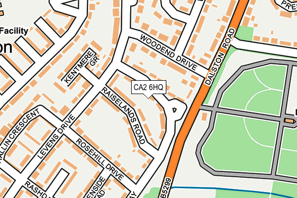 CA2 6HQ map - OS OpenMap – Local (Ordnance Survey)