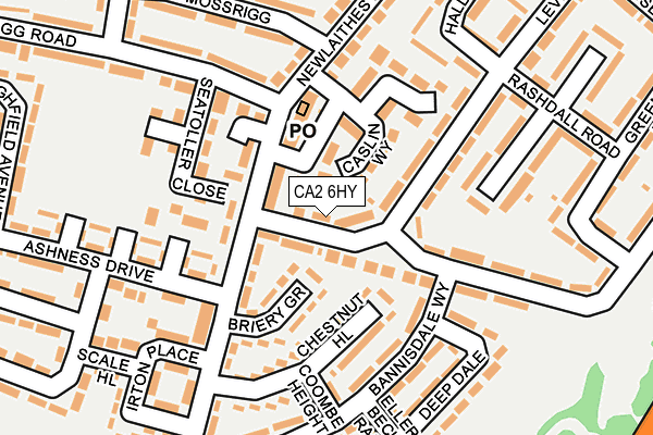 CA2 6HY map - OS OpenMap – Local (Ordnance Survey)