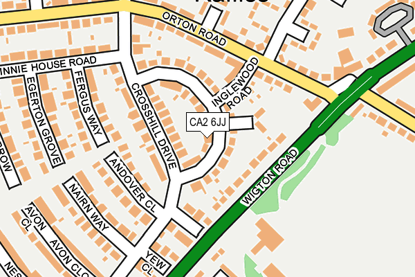 CA2 6JJ map - OS OpenMap – Local (Ordnance Survey)