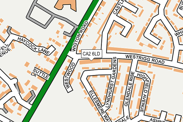 CA2 6LD map - OS OpenMap – Local (Ordnance Survey)