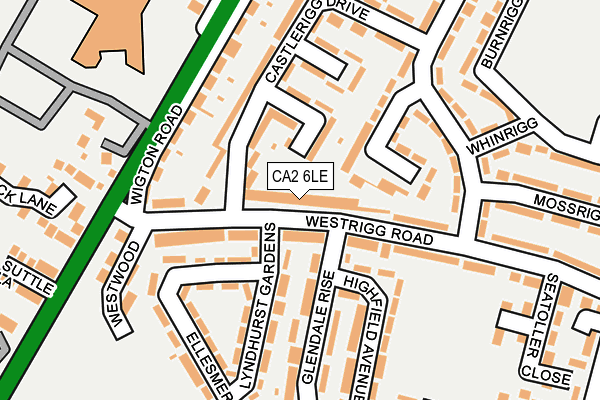 CA2 6LE map - OS OpenMap – Local (Ordnance Survey)