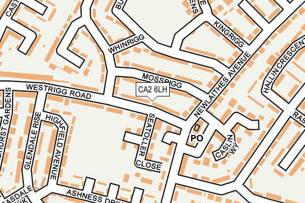 CA2 6LH map - OS OpenMap – Local (Ordnance Survey)