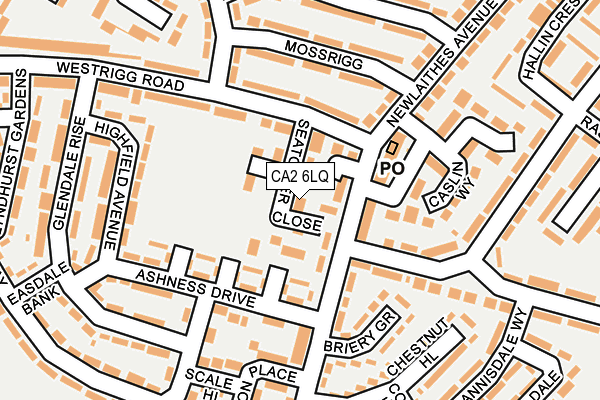 CA2 6LQ map - OS OpenMap – Local (Ordnance Survey)