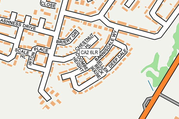 CA2 6LR map - OS OpenMap – Local (Ordnance Survey)