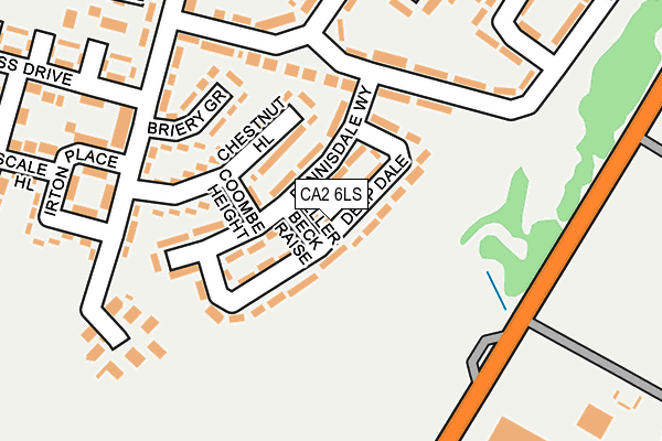 CA2 6LS map - OS OpenMap – Local (Ordnance Survey)
