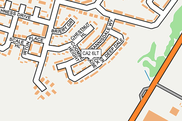 CA2 6LT map - OS OpenMap – Local (Ordnance Survey)