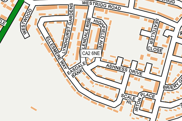 CA2 6NE map - OS OpenMap – Local (Ordnance Survey)