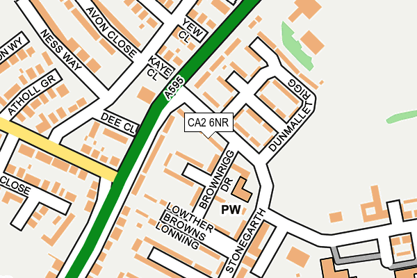 CA2 6NR map - OS OpenMap – Local (Ordnance Survey)