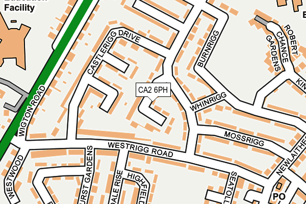CA2 6PH map - OS OpenMap – Local (Ordnance Survey)