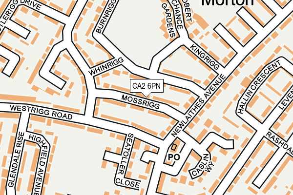 CA2 6PN map - OS OpenMap – Local (Ordnance Survey)