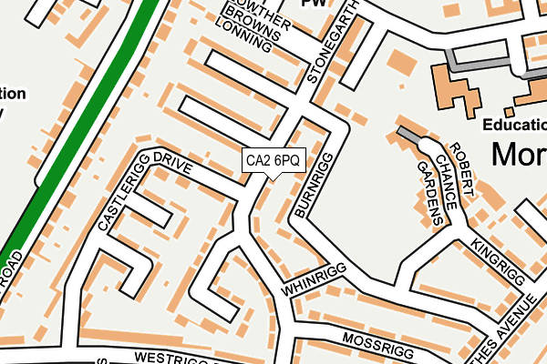 CA2 6PQ map - OS OpenMap – Local (Ordnance Survey)