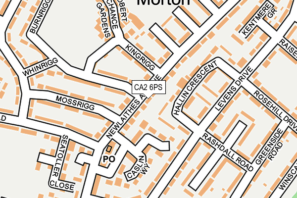 CA2 6PS map - OS OpenMap – Local (Ordnance Survey)