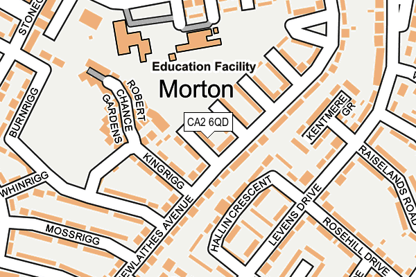 CA2 6QD map - OS OpenMap – Local (Ordnance Survey)