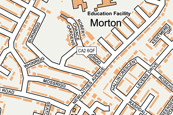 CA2 6QF map - OS OpenMap – Local (Ordnance Survey)