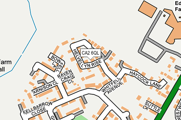 CA2 6QL map - OS OpenMap – Local (Ordnance Survey)