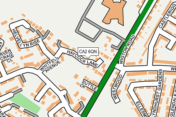 CA2 6QN map - OS OpenMap – Local (Ordnance Survey)