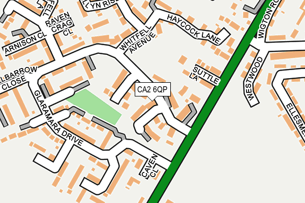 CA2 6QP map - OS OpenMap – Local (Ordnance Survey)