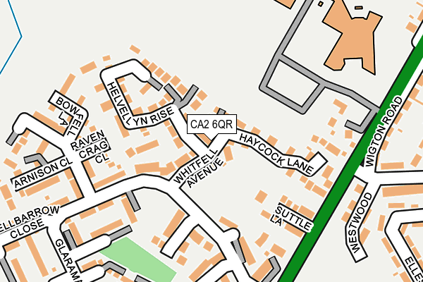 CA2 6QR map - OS OpenMap – Local (Ordnance Survey)