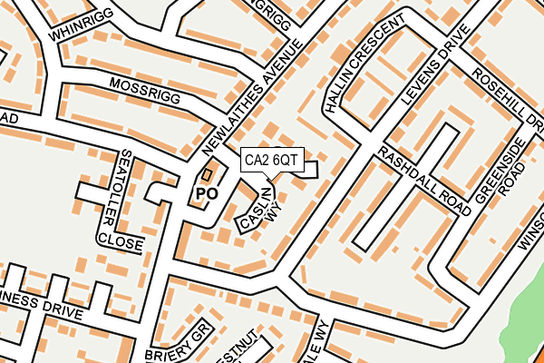 CA2 6QT map - OS OpenMap – Local (Ordnance Survey)
