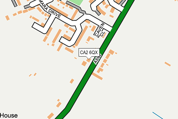 CA2 6QX map - OS OpenMap – Local (Ordnance Survey)