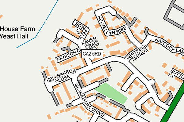 CA2 6RD map - OS OpenMap – Local (Ordnance Survey)