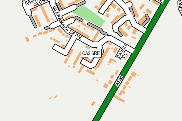CA2 6RE map - OS OpenMap – Local (Ordnance Survey)