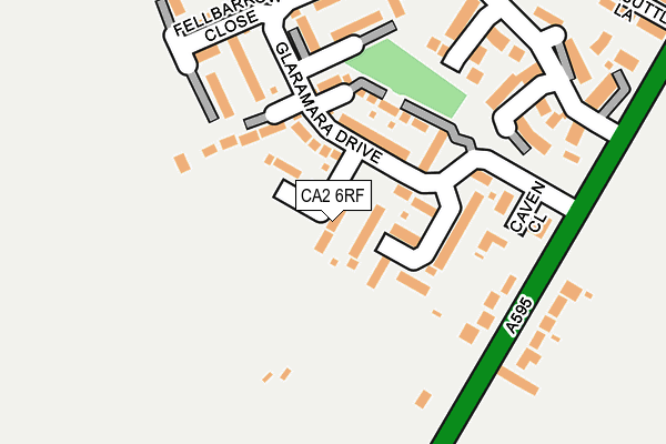 CA2 6RF map - OS OpenMap – Local (Ordnance Survey)