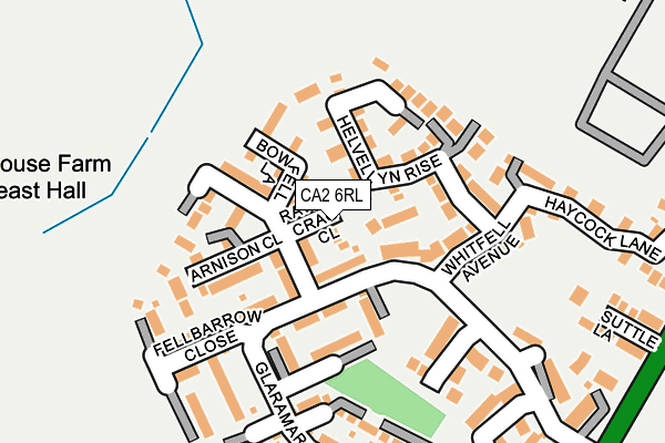 CA2 6RL map - OS OpenMap – Local (Ordnance Survey)