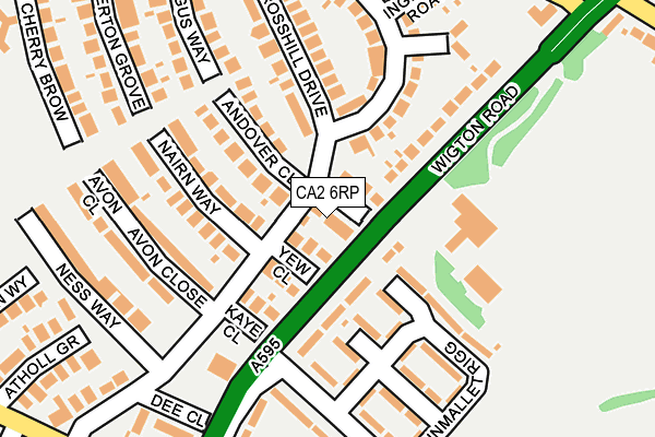 CA2 6RP map - OS OpenMap – Local (Ordnance Survey)