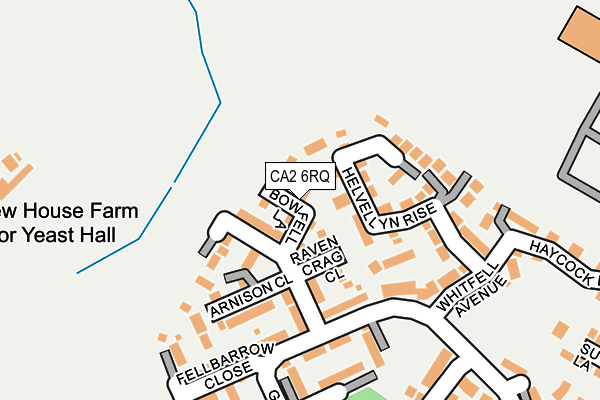 CA2 6RQ map - OS OpenMap – Local (Ordnance Survey)