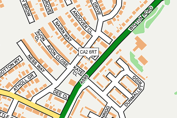 CA2 6RT map - OS OpenMap – Local (Ordnance Survey)