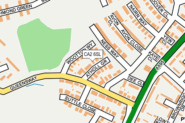 CA2 6SL map - OS OpenMap – Local (Ordnance Survey)