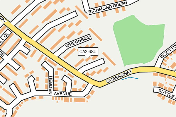 CA2 6SU map - OS OpenMap – Local (Ordnance Survey)